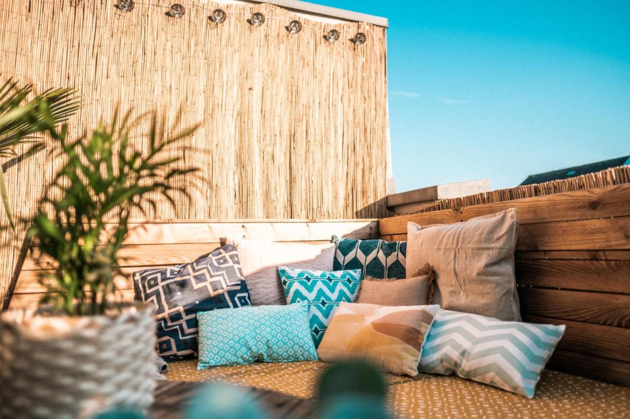 The Kalifornia I Stilvoll Mit Urlaubsfeeling I Dachterrasse I Klima Apartman Karlsruhe Kültér fotó