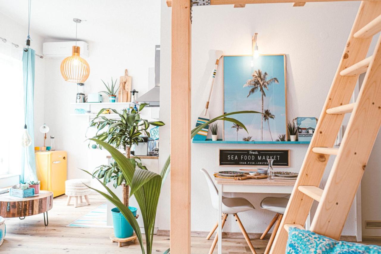 The Kalifornia I Stilvoll Mit Urlaubsfeeling I Dachterrasse I Klima Apartman Karlsruhe Kültér fotó