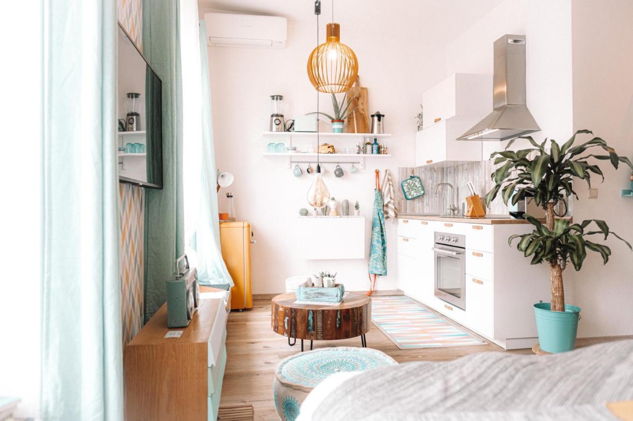The Kalifornia I Stilvoll Mit Urlaubsfeeling I Dachterrasse I Klima Apartman Karlsruhe Kültér fotó