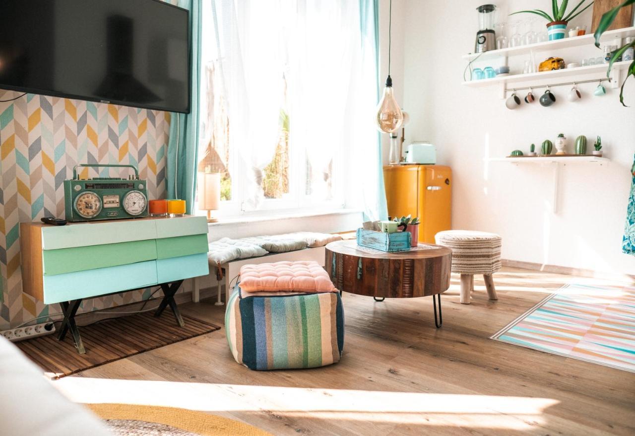 The Kalifornia I Stilvoll Mit Urlaubsfeeling I Dachterrasse I Klima Apartman Karlsruhe Kültér fotó